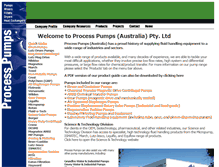 Tablet Screenshot of processpumps.com.au